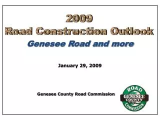 Genesee Road and more