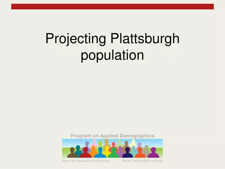 projecting plattsburgh population