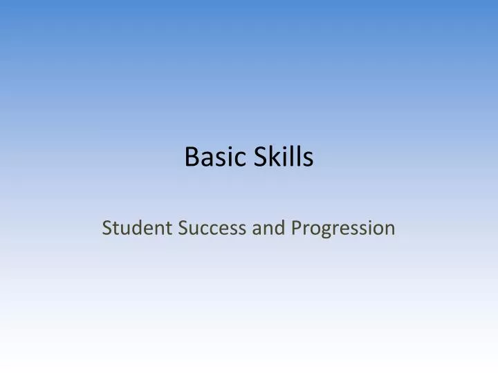 basic skills