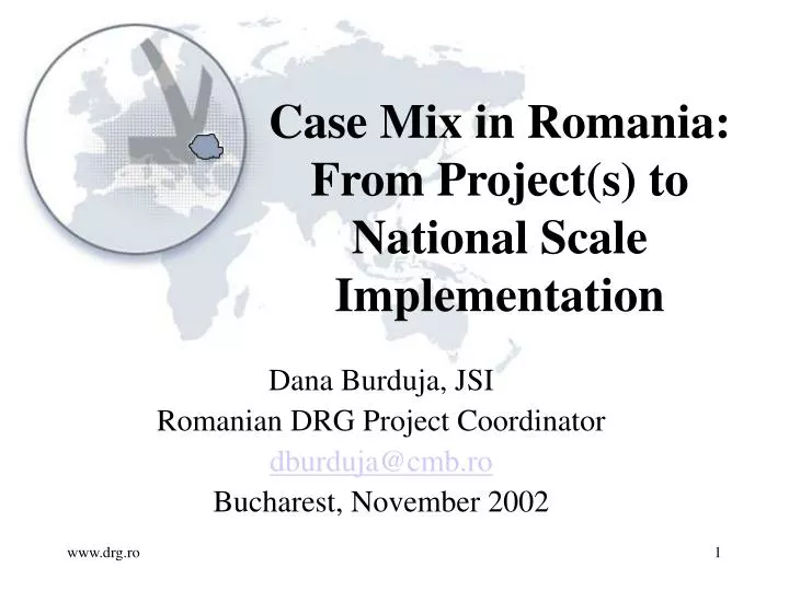 case mix in romania from project s to national scale implementation