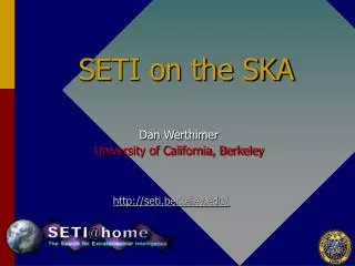 SETI on the SKA