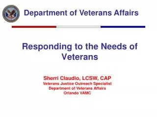 Responding to the Needs of Veterans
