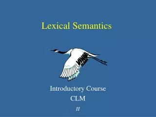 Lexical Semantics