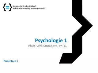 psychologie 1