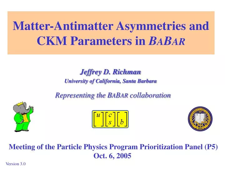 matter antimatter asymmetries and ckm parameters in b a b ar