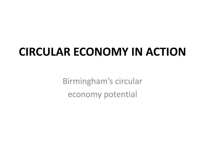 circular economy in action