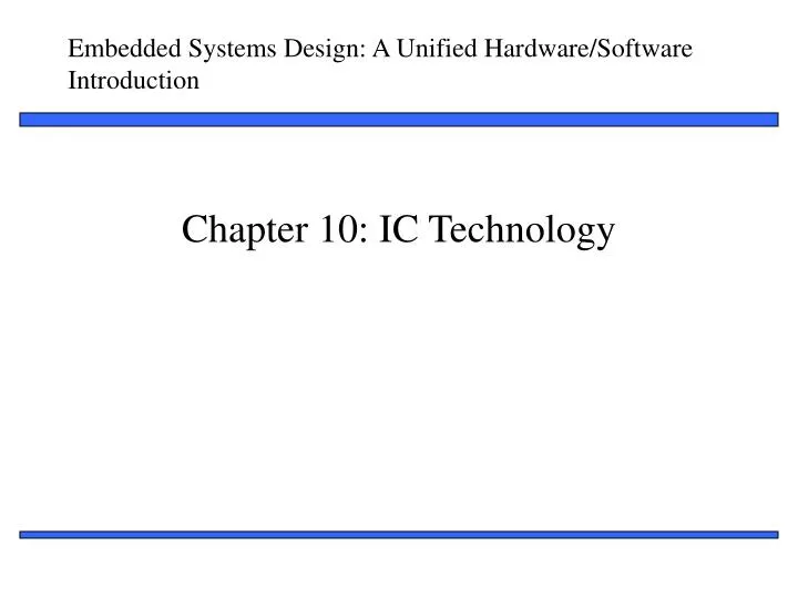chapter 10 ic technology