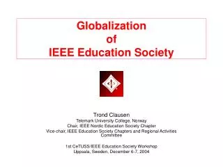 Globalization of IEEE Education Society