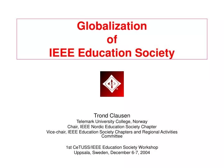 globalization of ieee education society