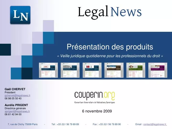 pr sentation des produits veille juridique quotidienne pour les professionnels du droit