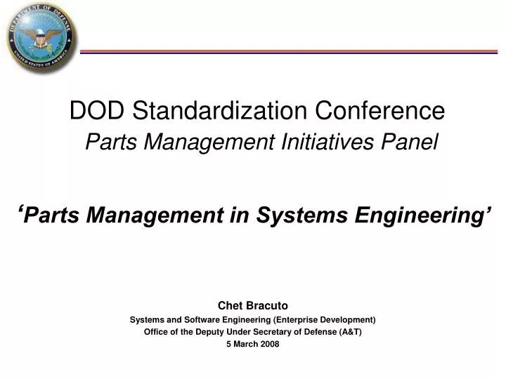 parts management in systems engineering