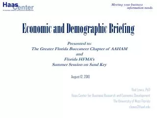 Economic and Demographic Briefing