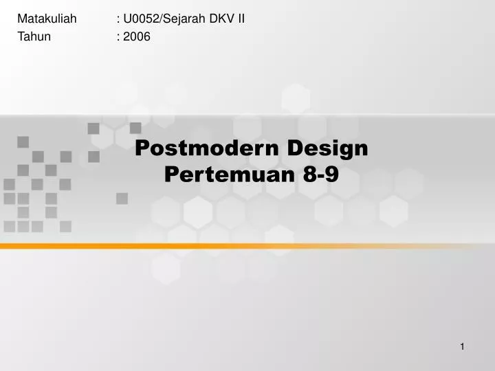 postmodern design pertemuan 8 9