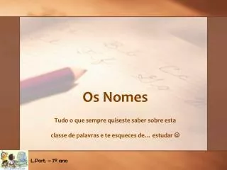 os nomes