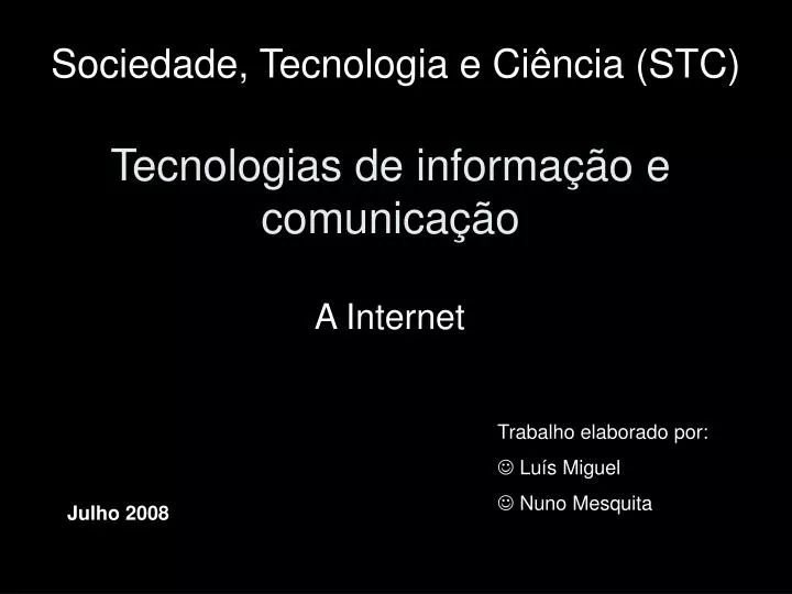 tecnologias de informa o e comunica o