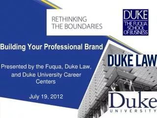 Building Your Professional Brand