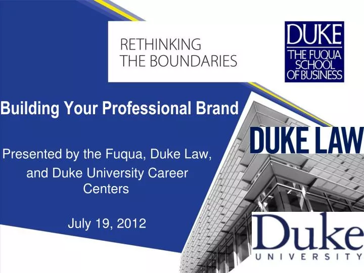 building your professional brand