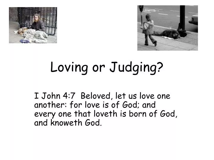 loving or judging