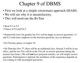 Chapter 9 of DBMS