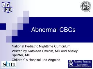 Abnormal CBCs