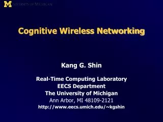 Cognitive Wireless Networking