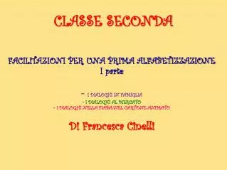 classe seconda