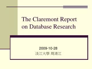 The Claremont Report on Database Research