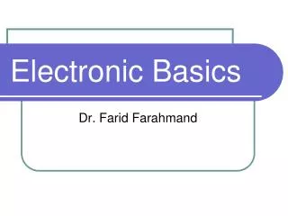 Electronic Basics