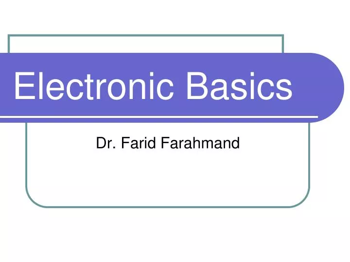 electronic basics