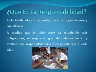 qu es la responsabilidad