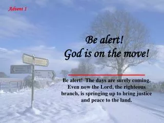 God is on the move!