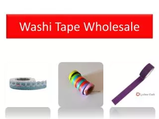 Best Online Resource of Washi Tape Wholesale