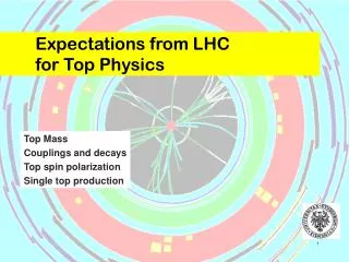 Expectations from LHC for Top Physics
