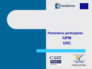 partenaires participants iufm uoc