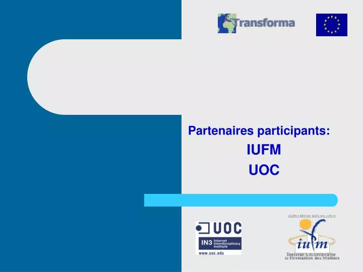 partenaires participants iufm uoc