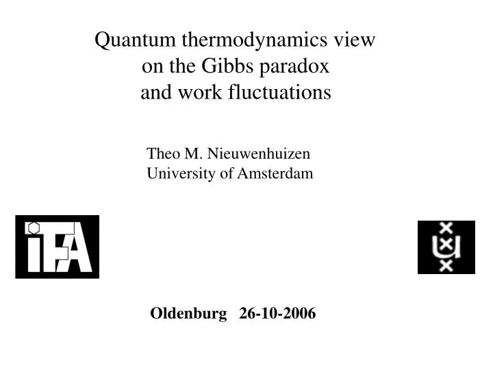 quantum thermodynamics view on the gibbs paradox and work fluctuations