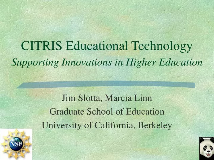 citris educational technology supporting innovations in higher education