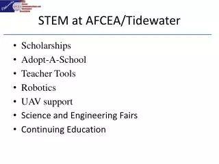 STEM at AFCEA/Tidewater