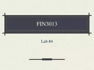 FIN3013