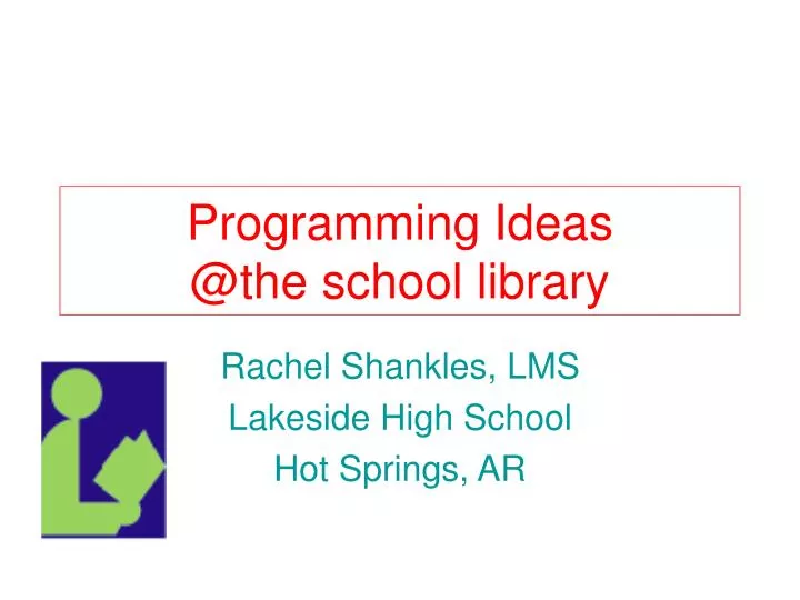 programming ideas @the school library