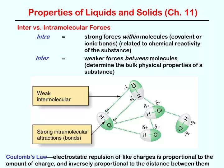 properties of liquids and solids ch 11