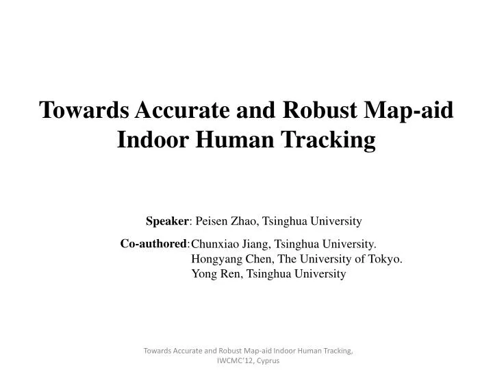 towards accurate and robust map aid indoor human tracking