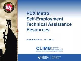 PDX Metro Self-Employment Technical Assistance Resources