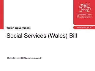 Social Services (Wales) Bill