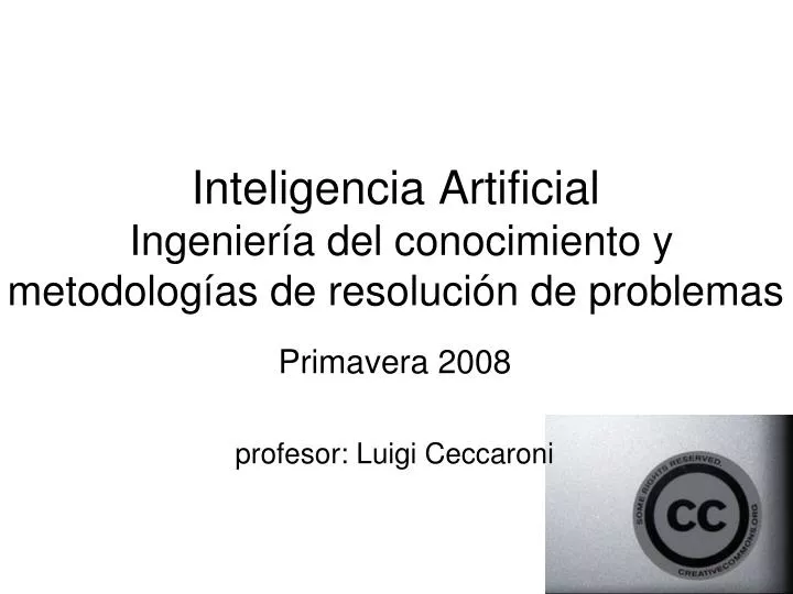 inteligencia artificial ingenier a del conocimiento y metodolog as de resoluci n de problemas