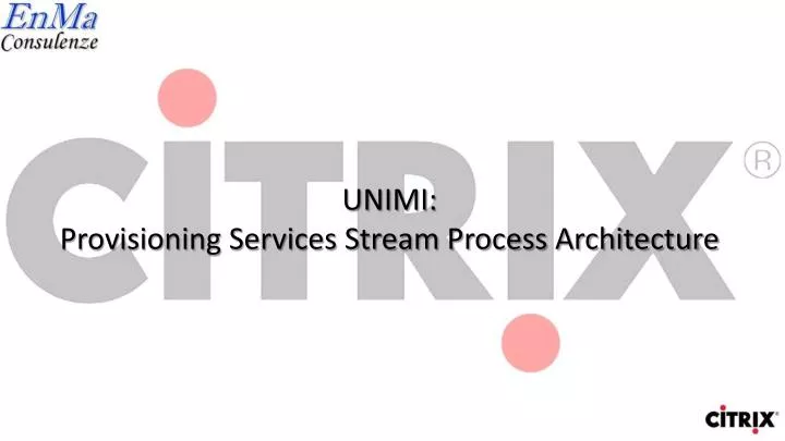 unimi provisioning services stream process architecture