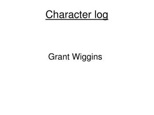 Character log