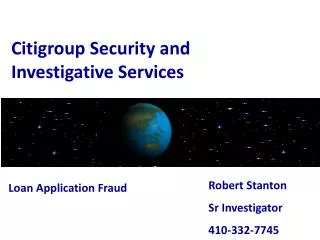 Citigroup Security and Investigative Services