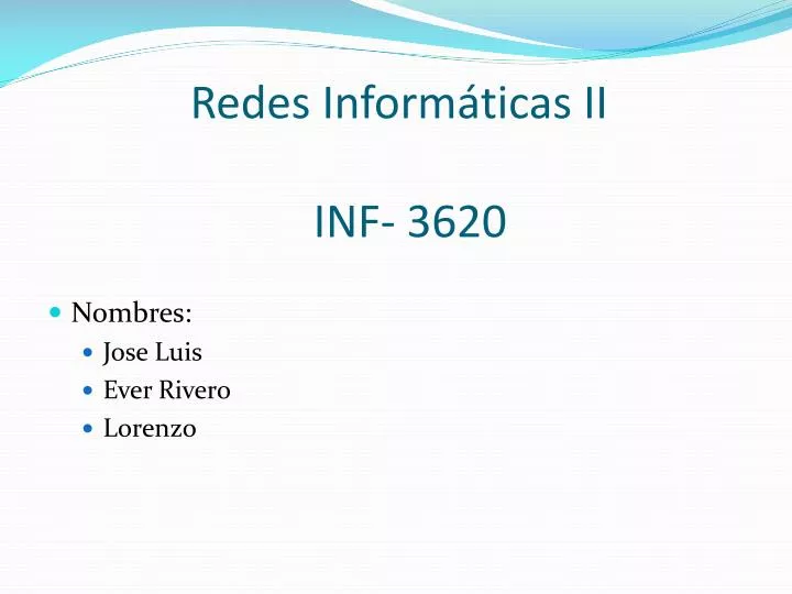 redes inform ticas ii inf 3620