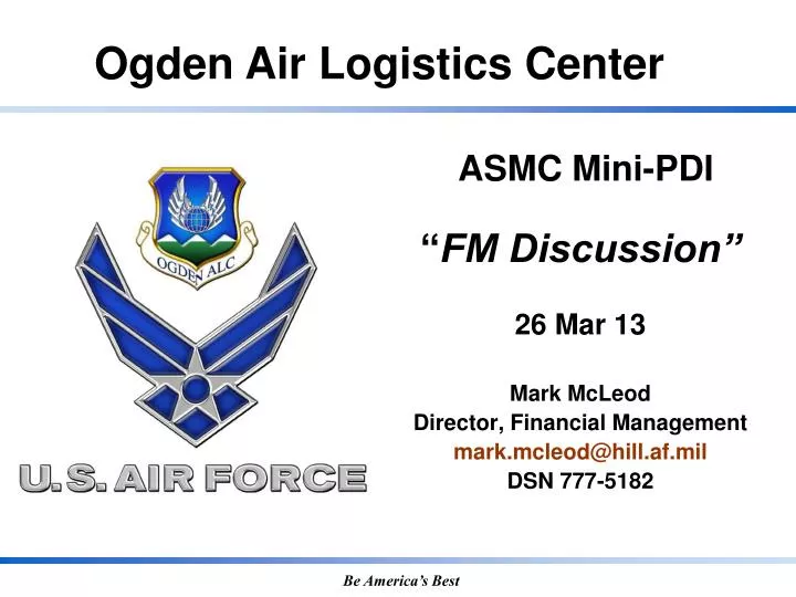 asmc mini pdi fm discussion 26 mar 13